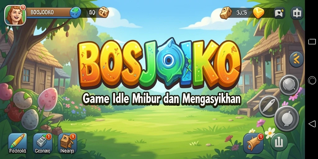 Screenshot utama BOSJOKO menampilkan gameplay yang menarik dan menghibur.