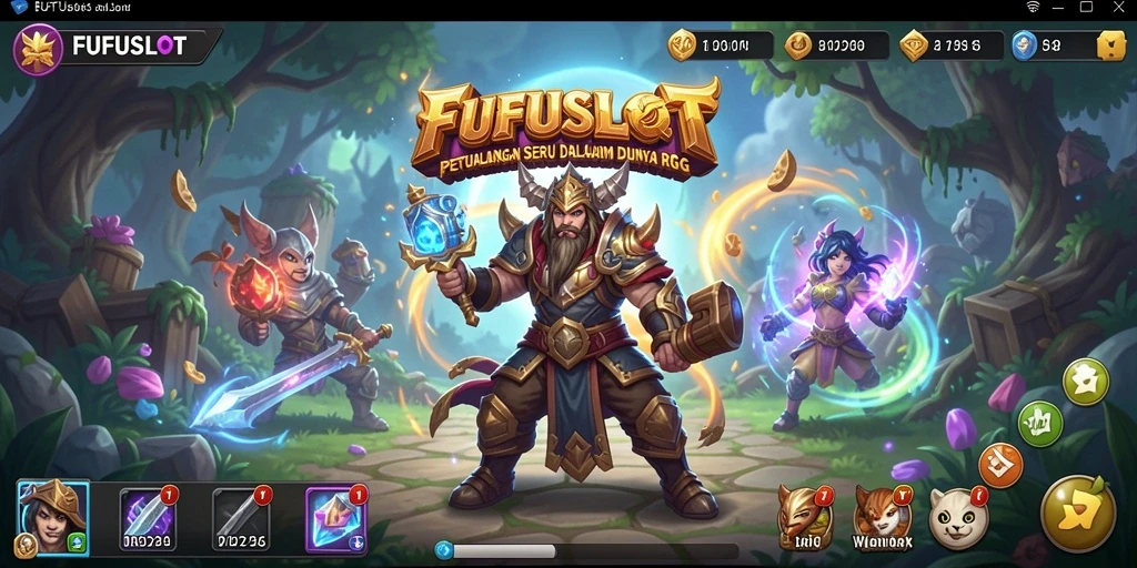 Tangkapan layar menampilkan aksi seru di FUFUSLOT.