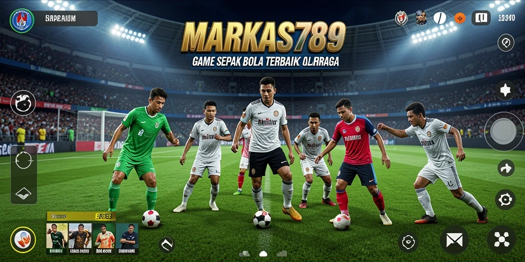 Gameplay menarik dalam pertandingan sepak bola yang seru.