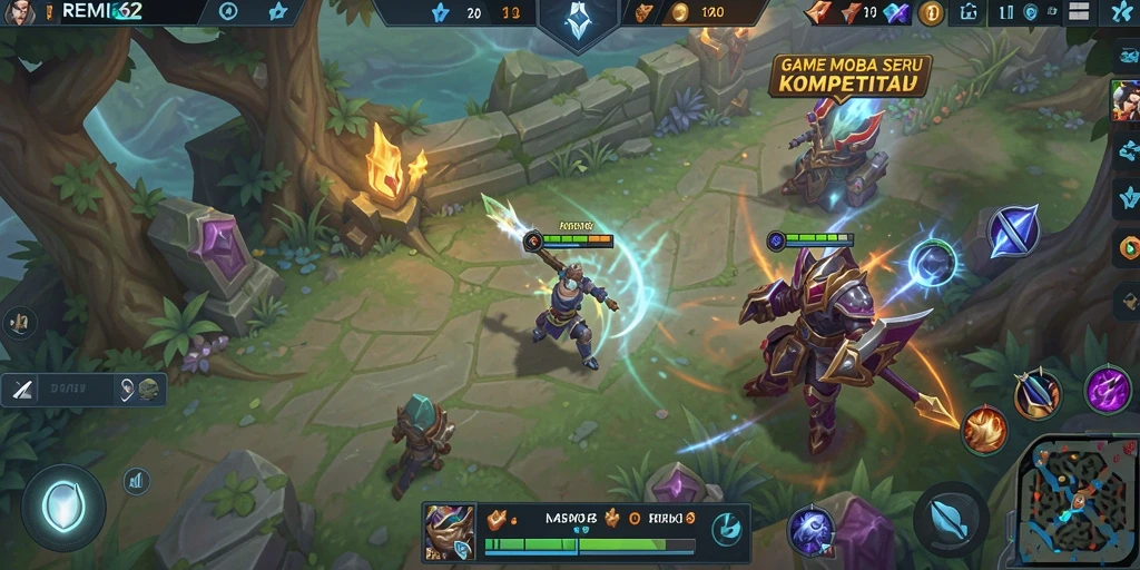 Tangkapan layar gameplay <strong>REMI62</strong> menampilkan pertarungan tim yang seru dan aksi karakter.