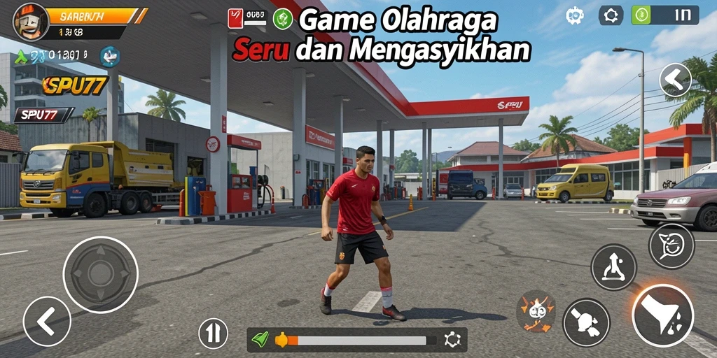 Tampilan gameplay SPBU77 dengan aksi seru dan mendebarkan.